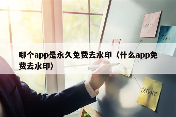 哪个app是永久免费去水印（什么app免费去水印）