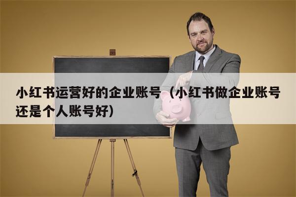 小红书运营好的企业账号（小红书做企业账号还是个人账号好）